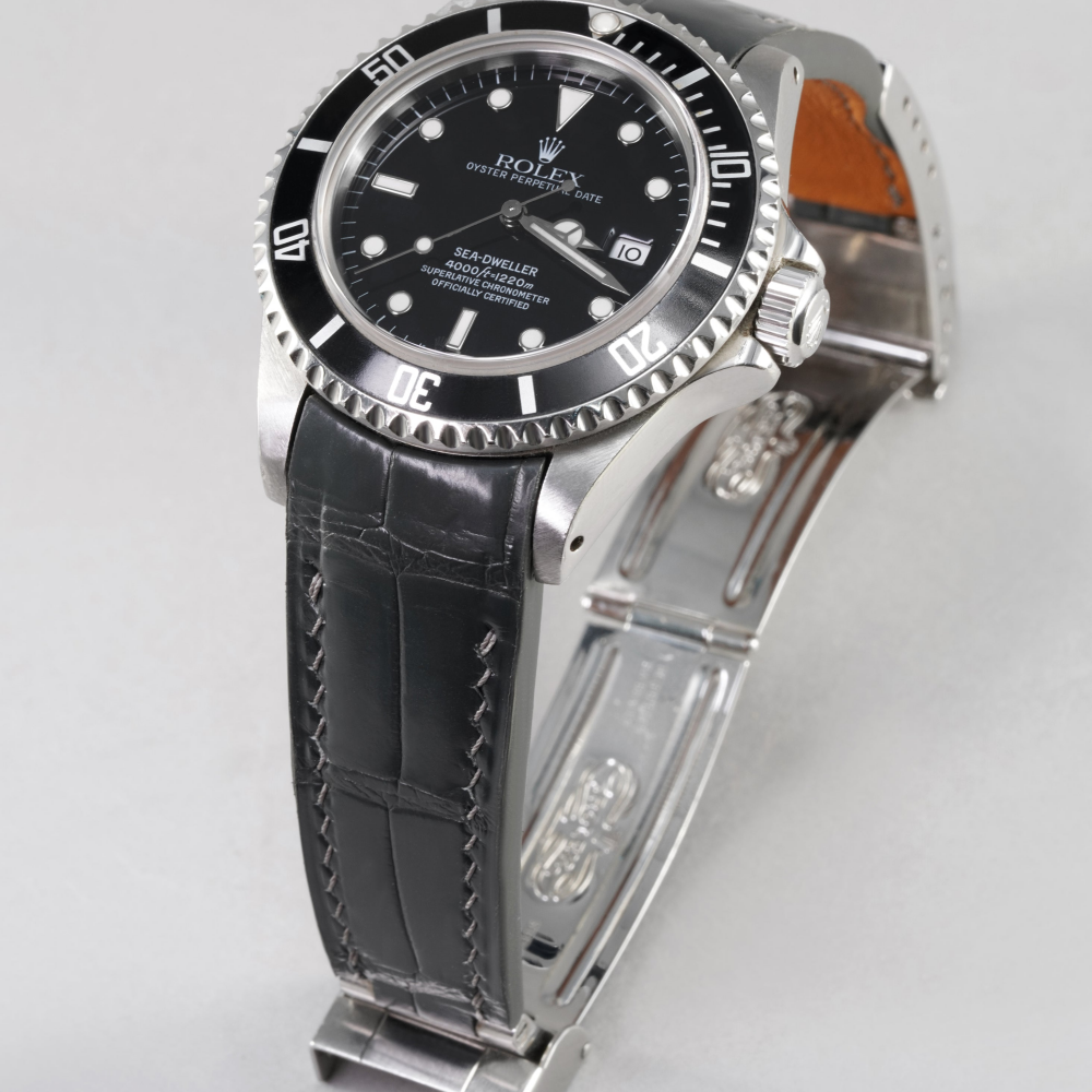 Alligator Leather Strap for Rolex Sea-Dweller