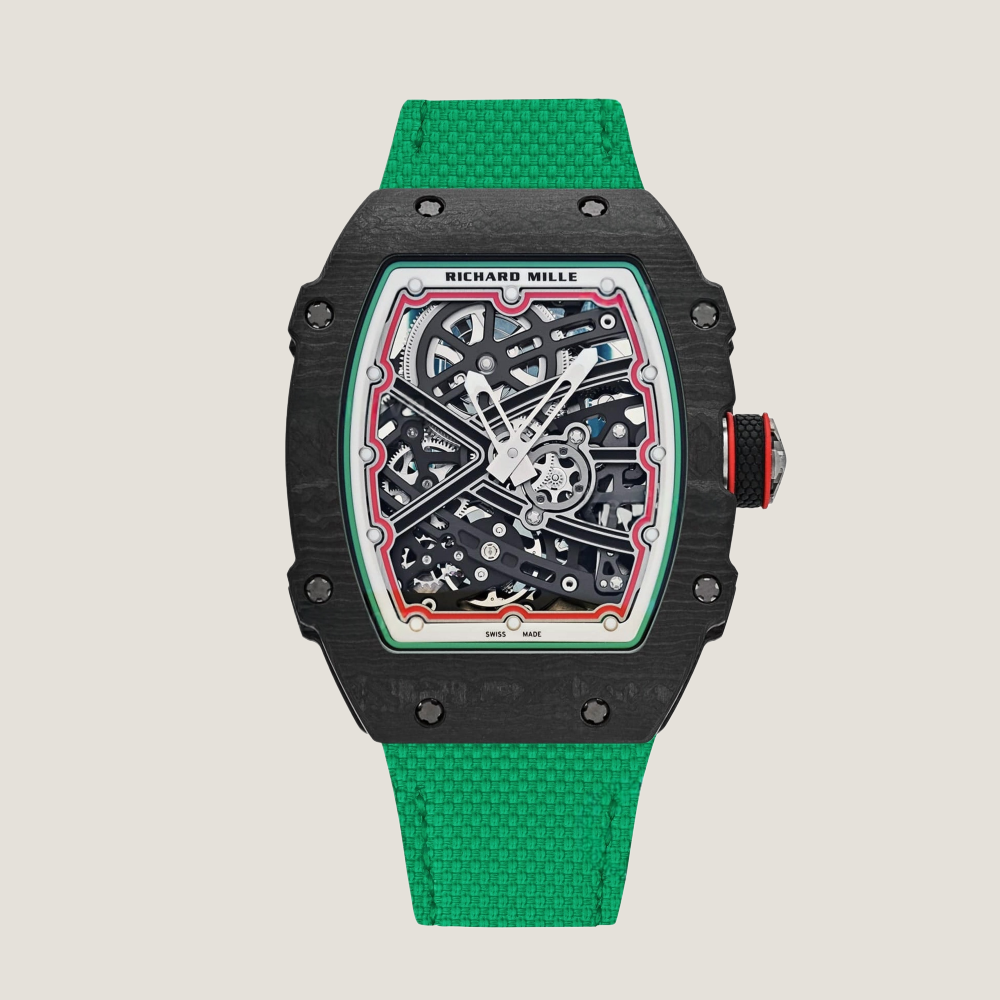 Custom Velcro Watch Strap for Richard Mille - FKM Rubber Sailcloth Pattern