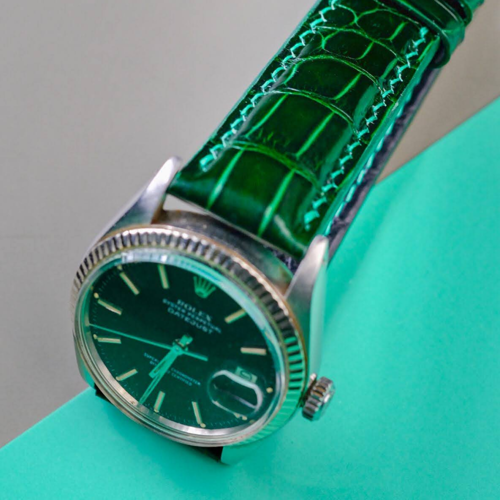 Alligator Leather Strap for Rolex Datejust