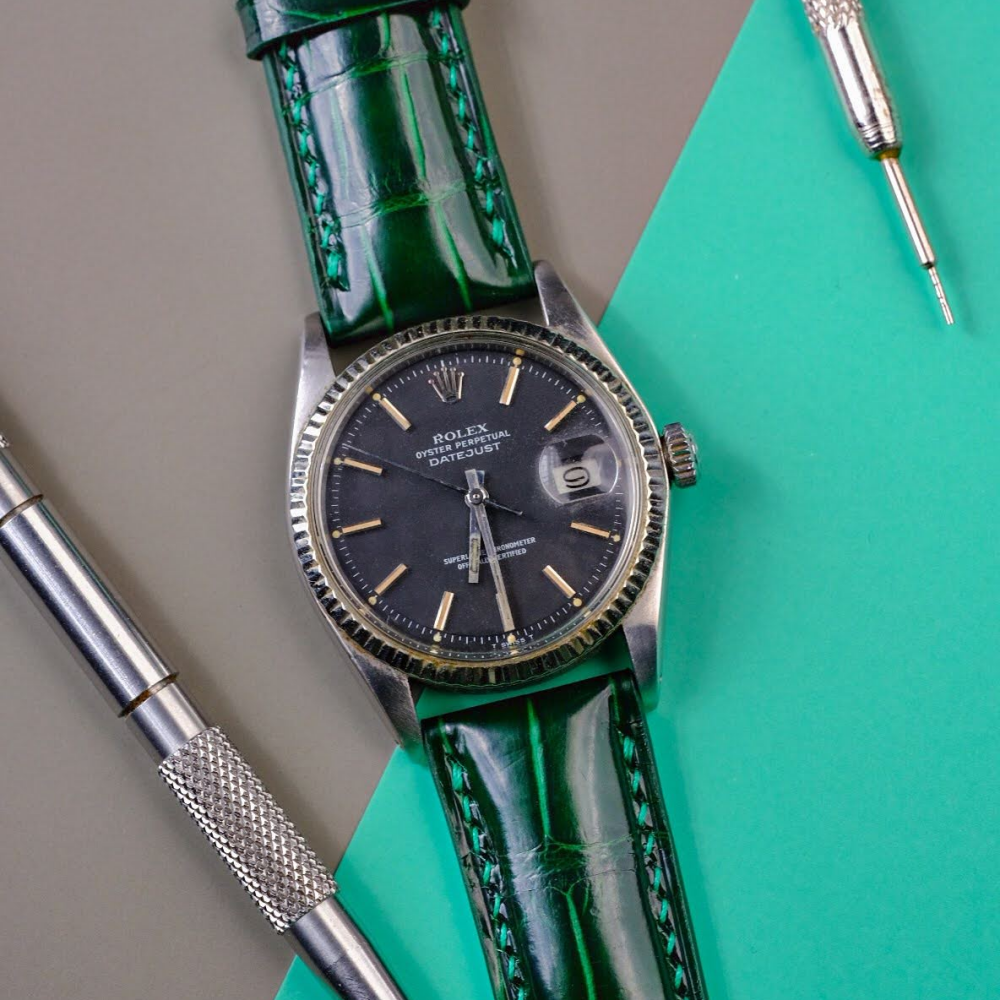 Alligator Leather Strap for Rolex Datejust