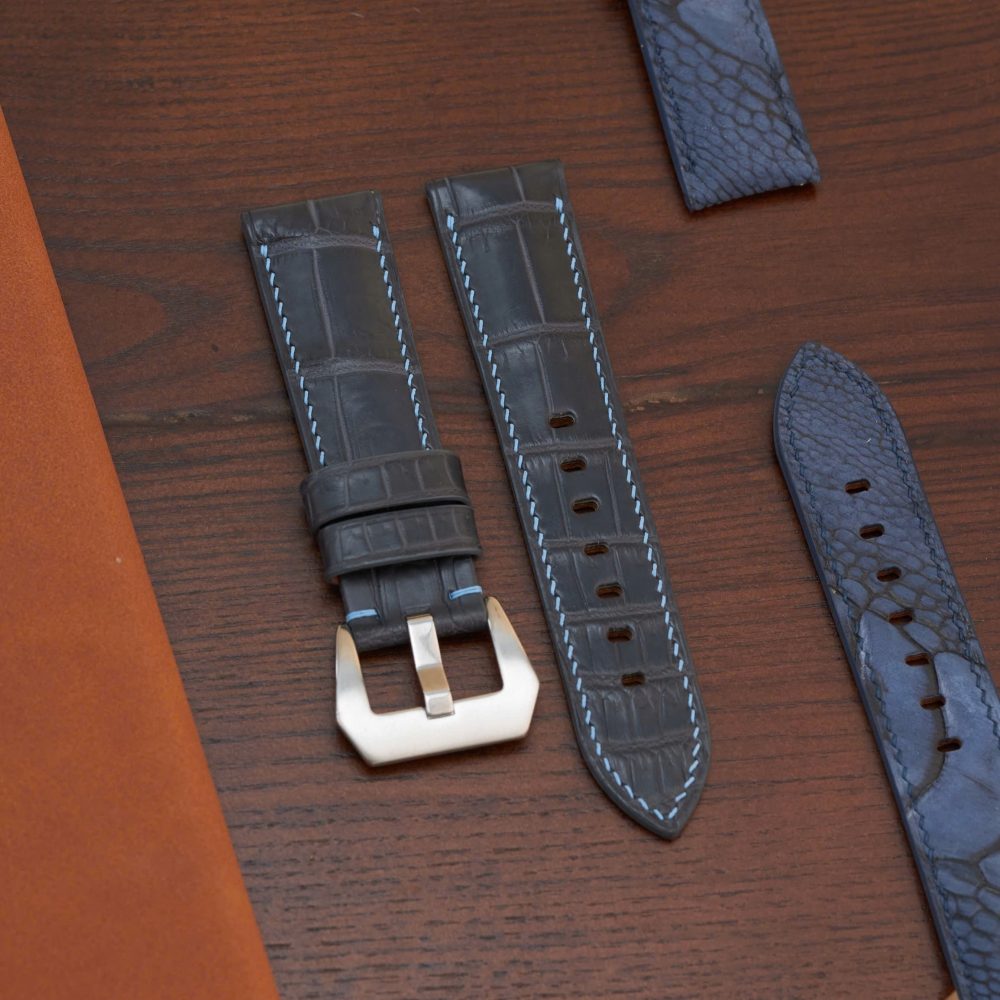 Alligator Leather Strap for Panerai Luminor Due