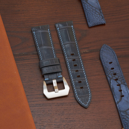 Alligator Leather Strap for Panerai Luminor Due