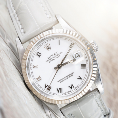 Alligator Leather Strap for Rolex Datejust