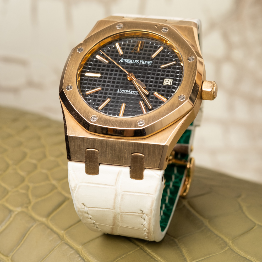 Alligator Leather Strap for Audemars Piguet Royal Oak 41mm
