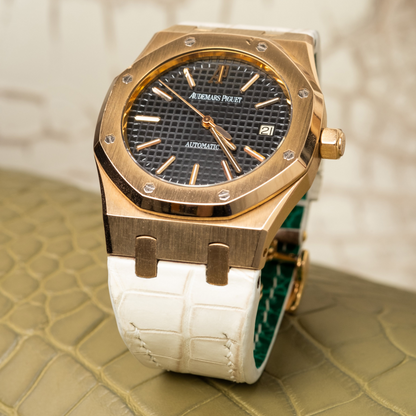 Alligator Leather Strap for Audemars Piguet Royal Oak 41mm