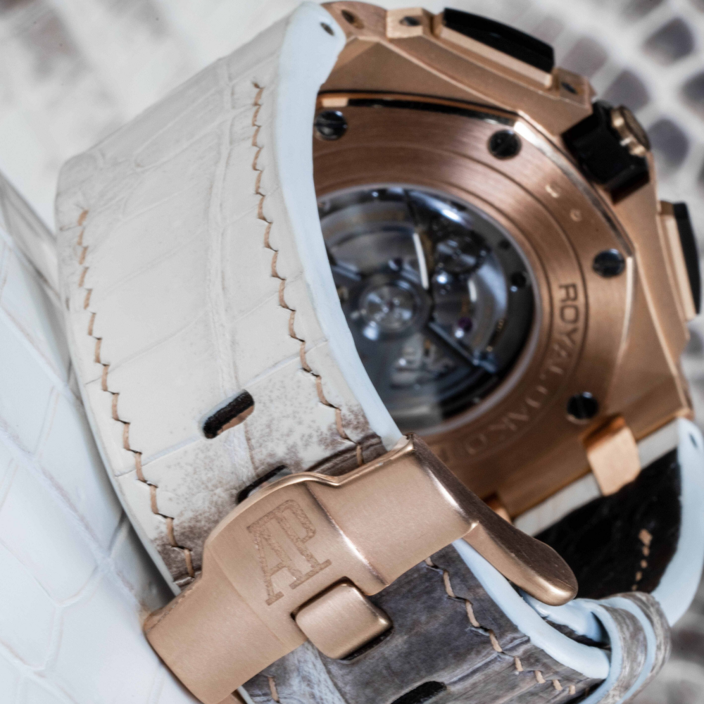 Alligator Leather Strap for AP Royal Oak Offshore 44mm