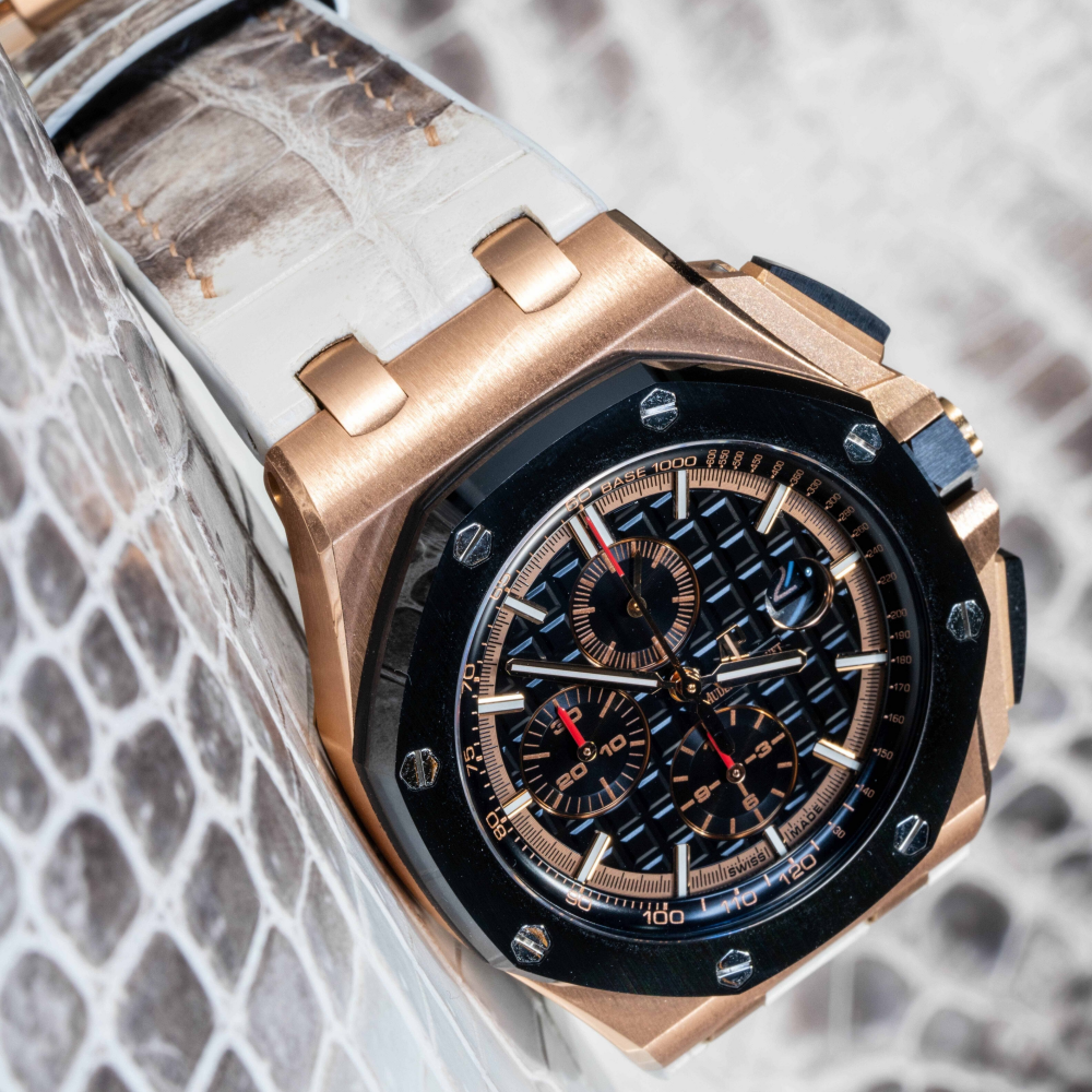Alligator Leather Strap for AP Royal Oak Offshore 44mm