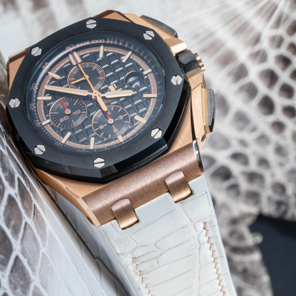 Alligator Leather Strap for AP Royal Oak Offshore 44mm