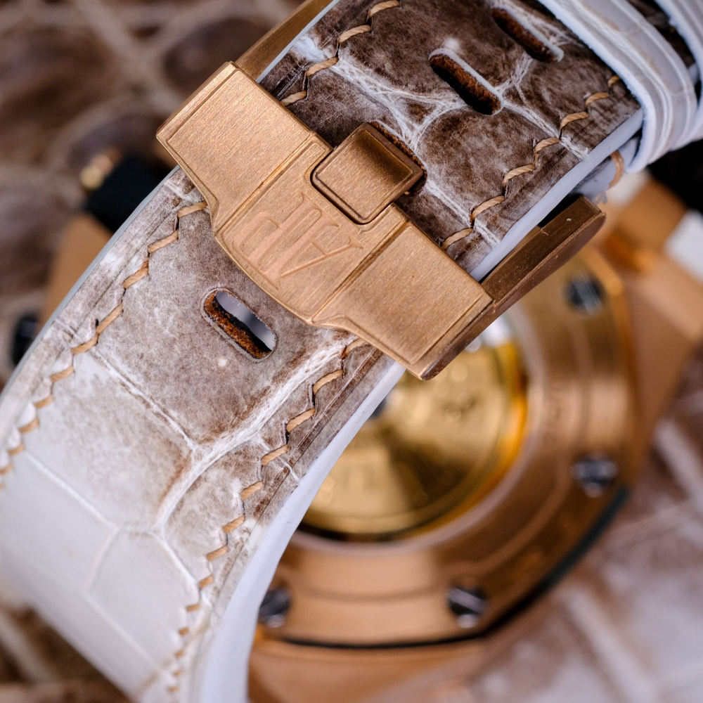 Alligator Leather Strap for AP Royal Oak Offshore 42mm