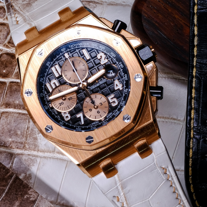 Alligator Leather Strap for AP Royal Oak Offshore 42mm