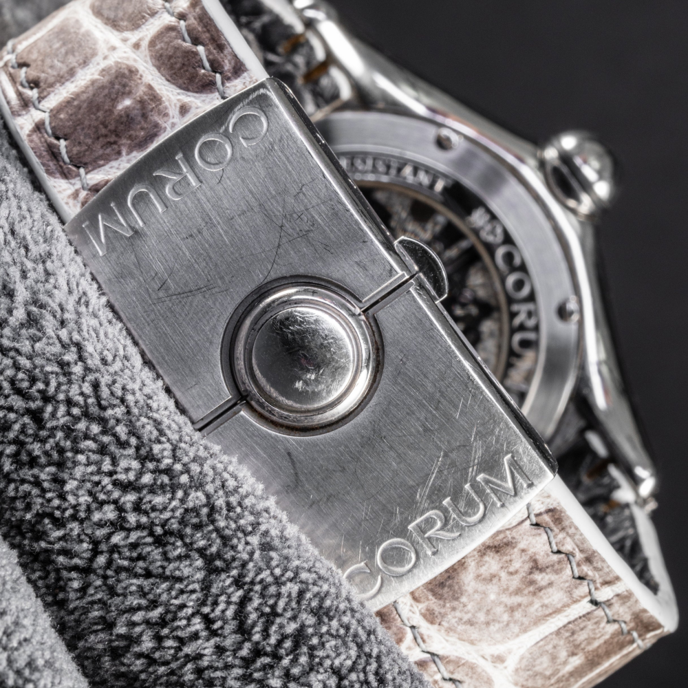 Alligator Leather Strap for Corum Bubble