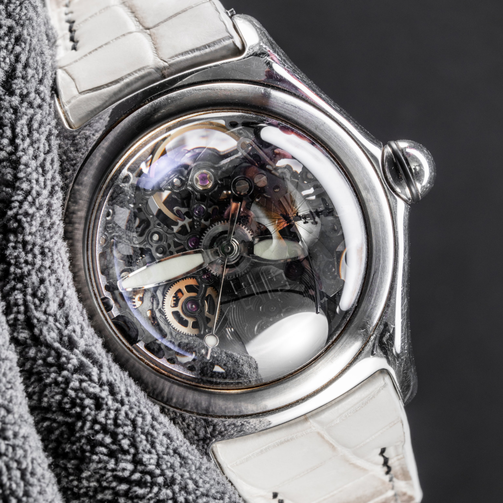 Alligator Leather Strap for Corum Bubble