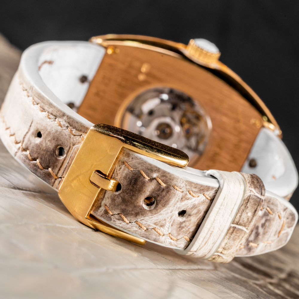 Alligator Leather Strap for Franck Muller Cintrée Curvex