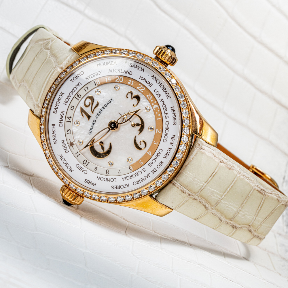 Alligator Leather Strap for Girard-Perregaux