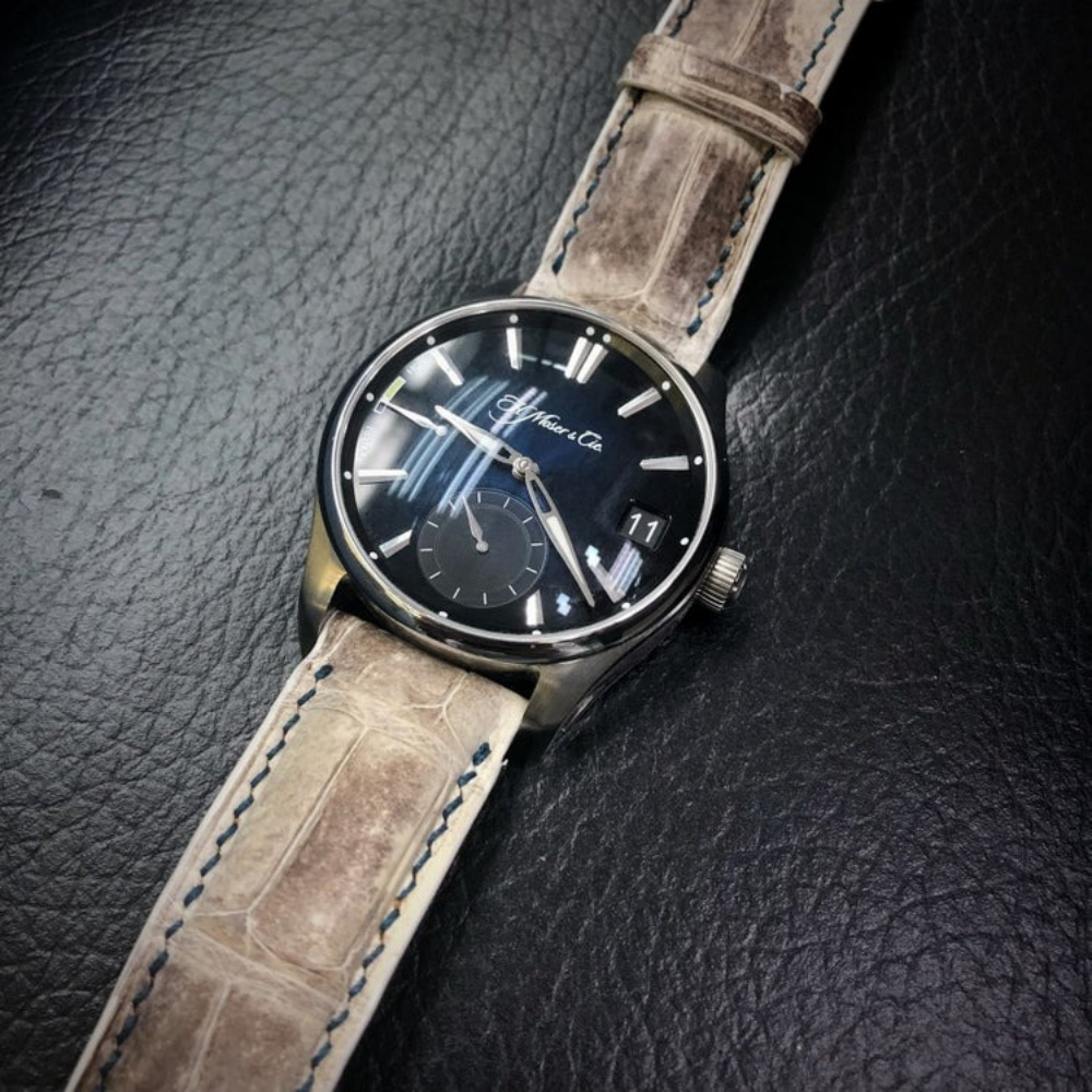 Alligator Leather Strap for H. Moser & Cie