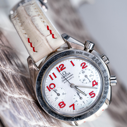 Alligator Leather Strap for Omega Speedmaster