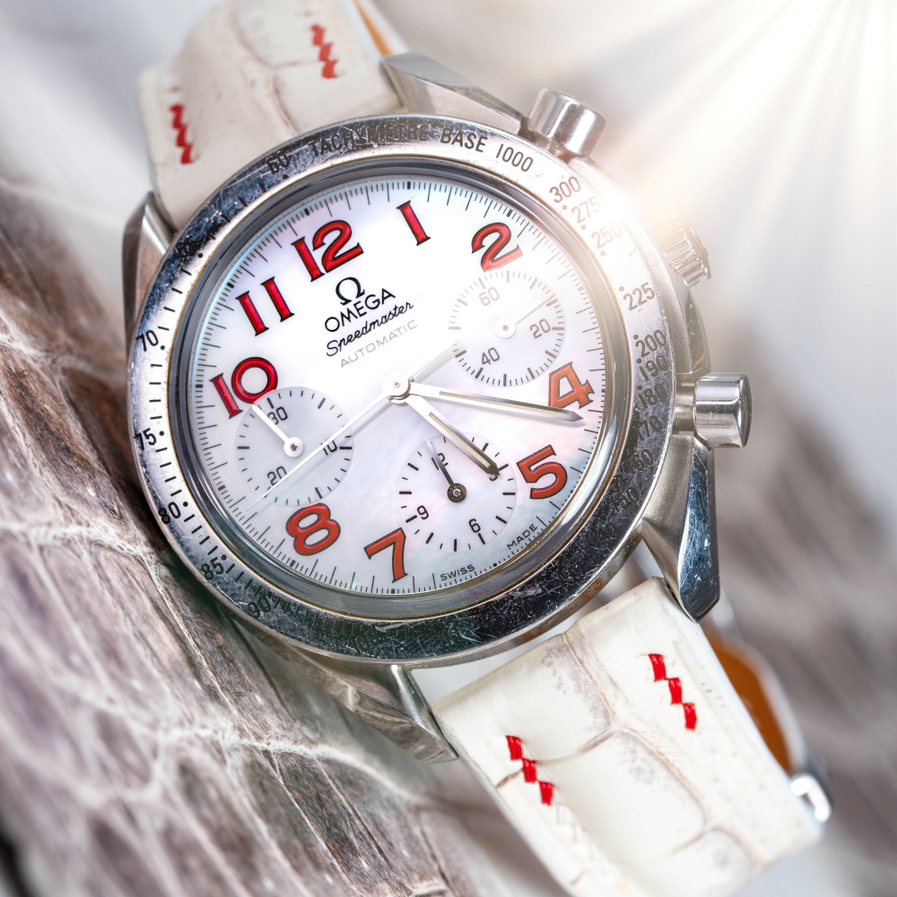 Alligator Leather Strap for Omega Speedmaster
