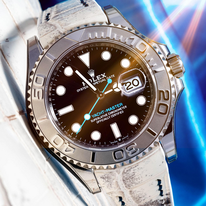 Alligator Leather Strap for Rolex Yacht-Master