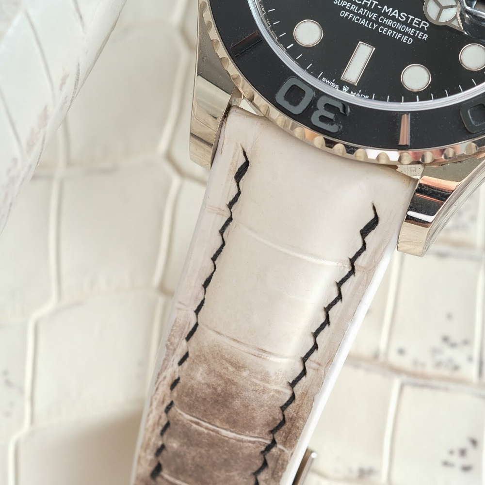 Alligator Leather Strap for Rolex Yacht-Master
