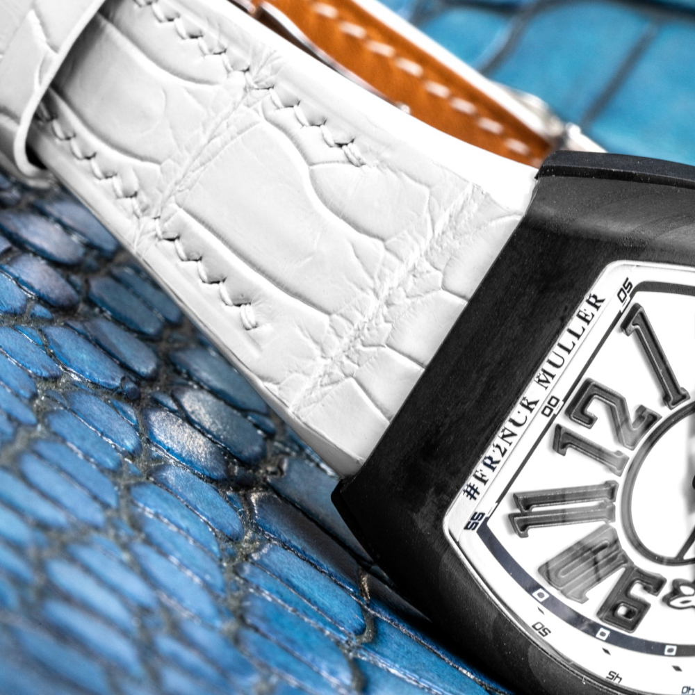 Alligator Leather Strap for Franck Muller Vanguard