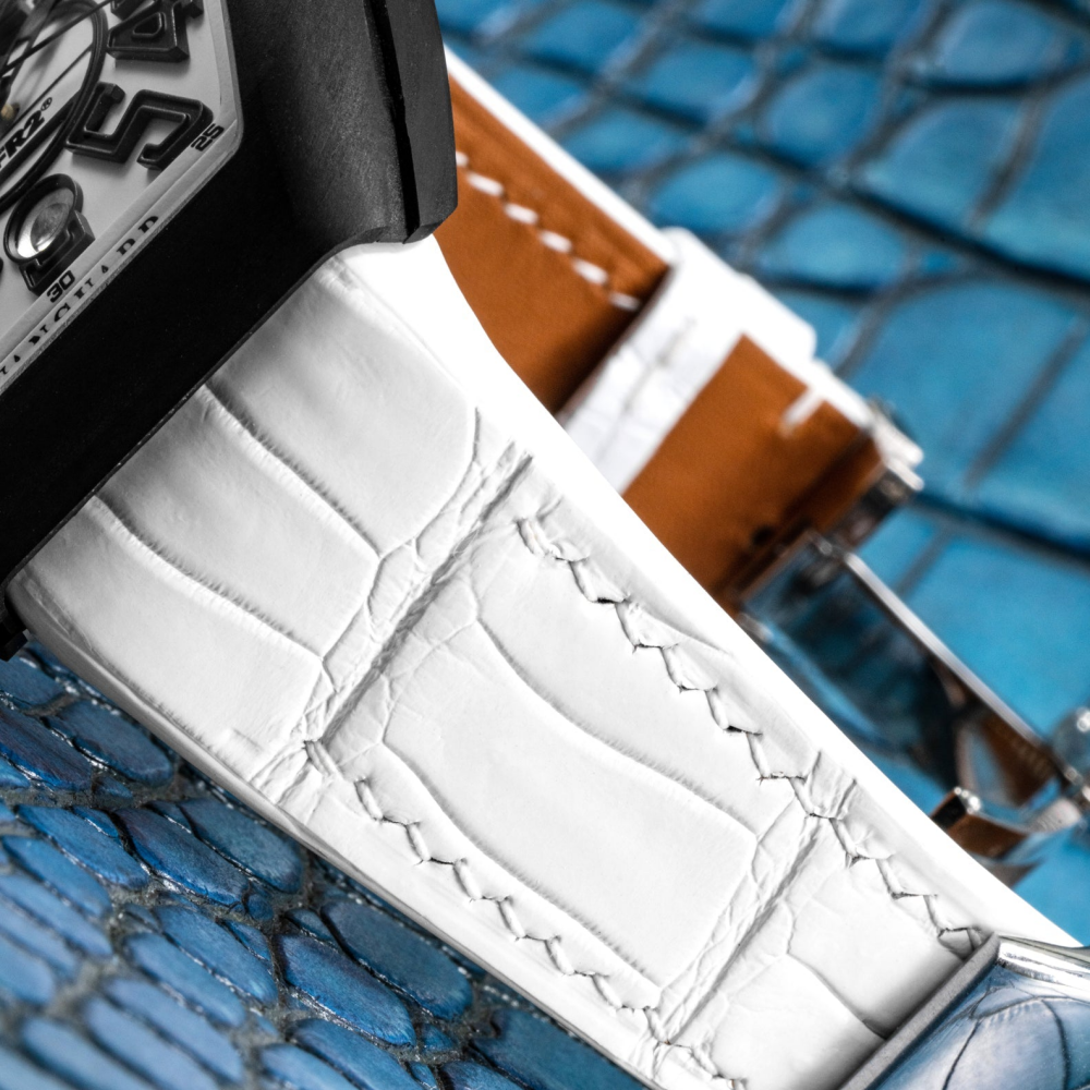 Alligator Leather Strap for Franck Muller Vanguard