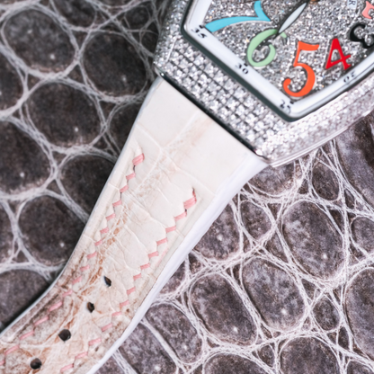 Alligator Leather Strap for Franck Muller Vanguard