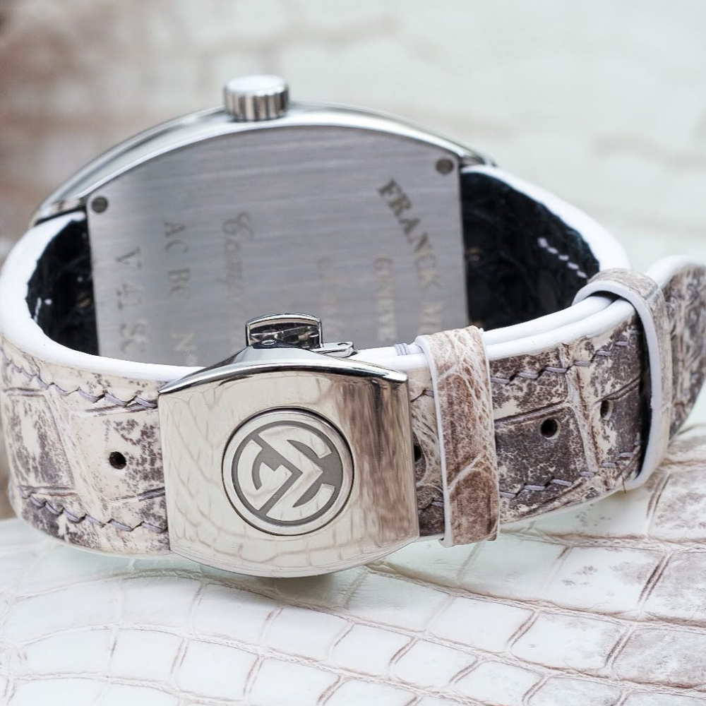 Alligator Leather Strap for Franck Muller Vanguard