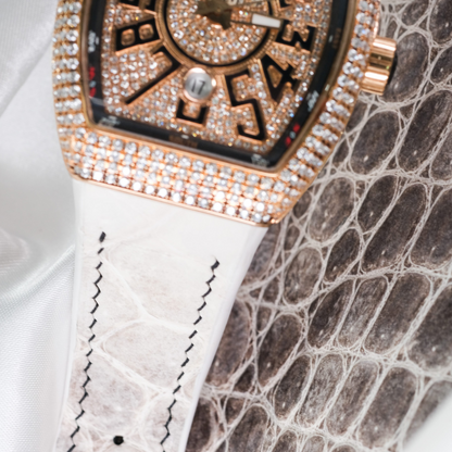 Alligator Leather Strap for Franck Muller Vanguard