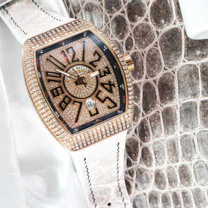 Alligator Leather Strap for Franck Muller Vanguard