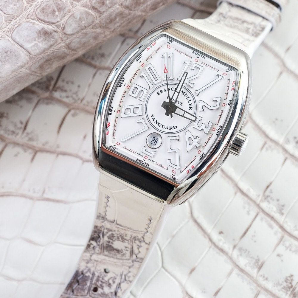 Alligator Leather Strap for Franck Muller Vanguard
