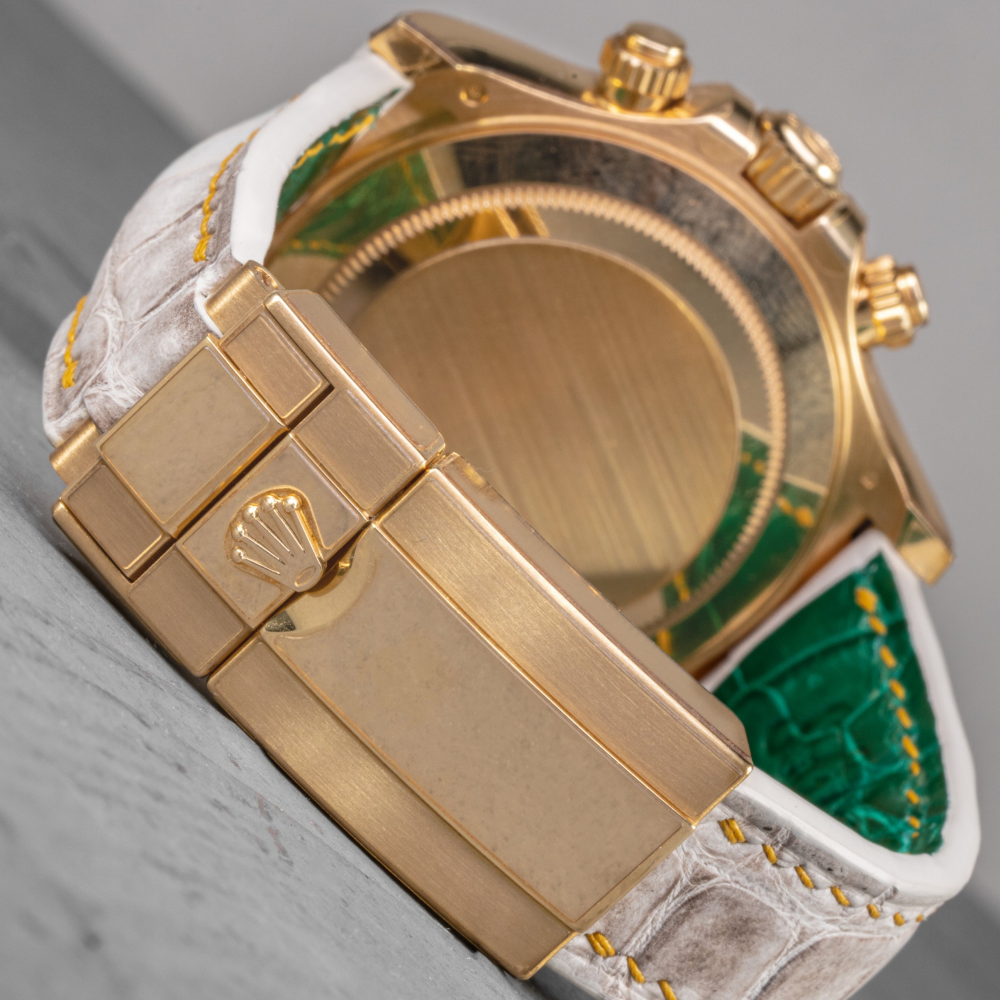 Rolex Daytona Alligator Leather Strap – Deployant Clasp Compatible