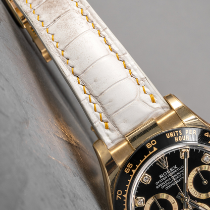 Rolex Daytona Alligator Leather Strap – Deployant Clasp Compatible