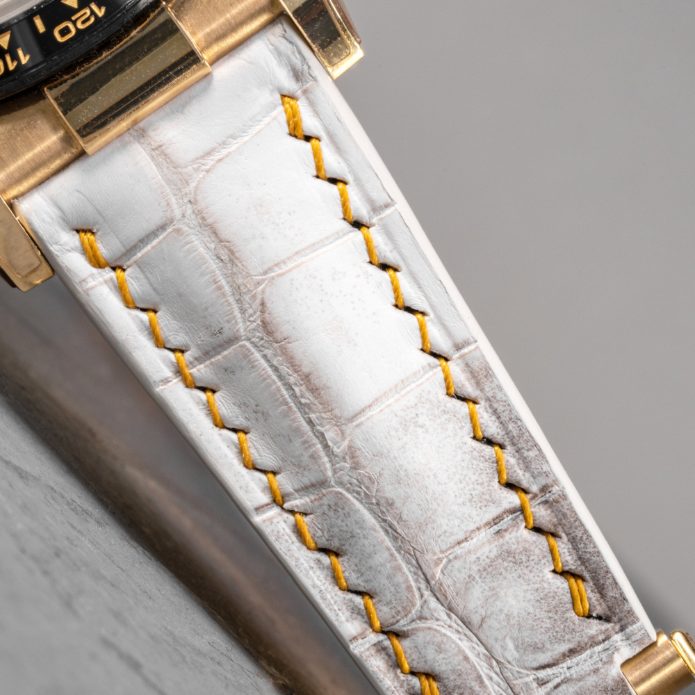Rolex Daytona Alligator Leather Strap – Deployant Clasp Compatible