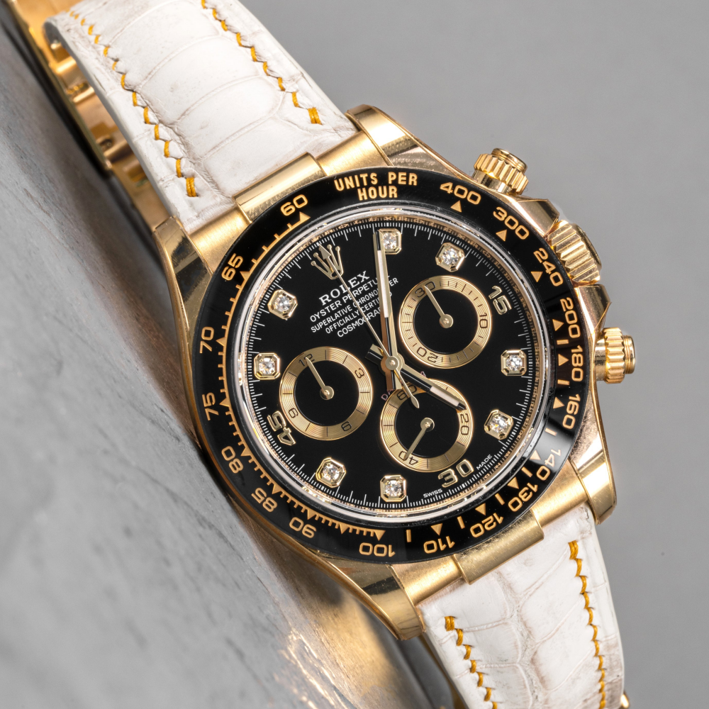 Rolex Daytona Alligator Leather Strap – Deployant Clasp Compatible