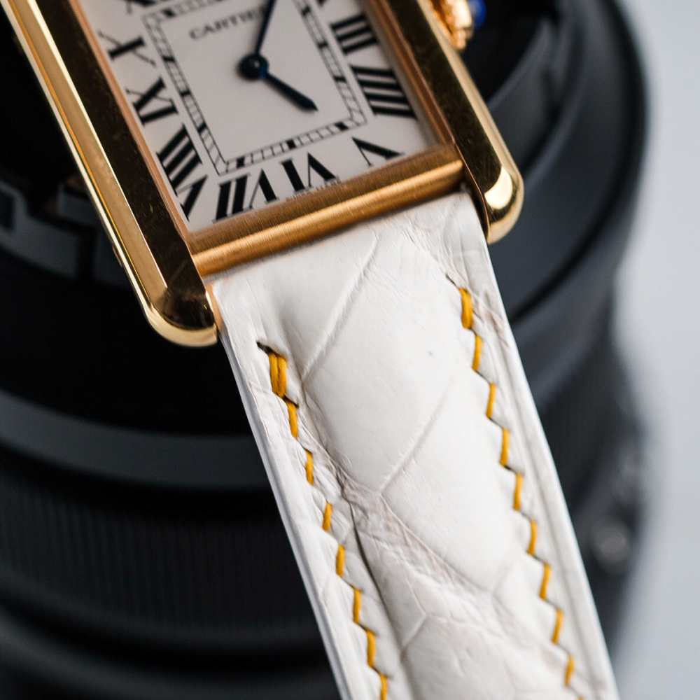 Alligator Leather Strap for Cartier Tank