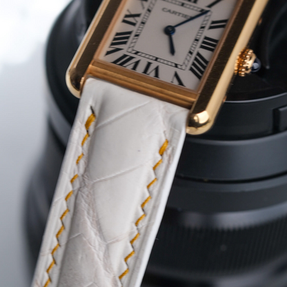 Alligator Leather Strap for Cartier Tank