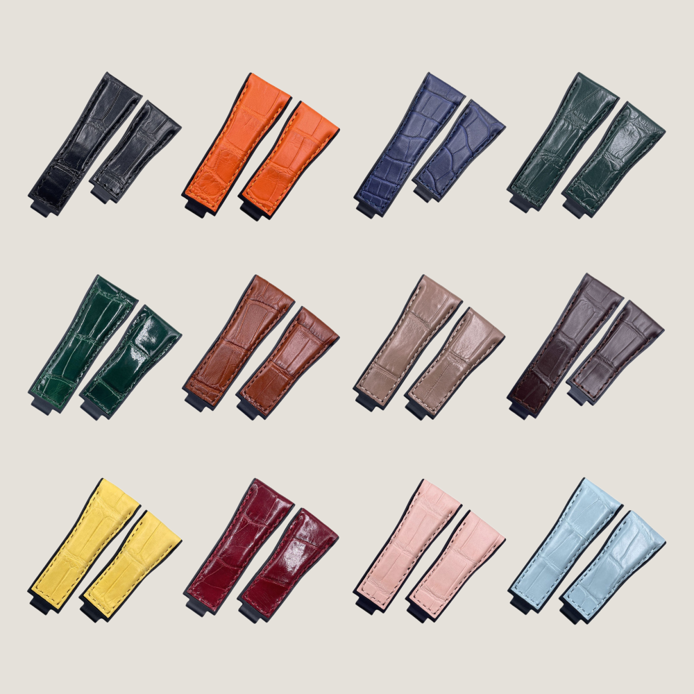 Hybrid Alligator & FKM Rubber Strap for Rolex