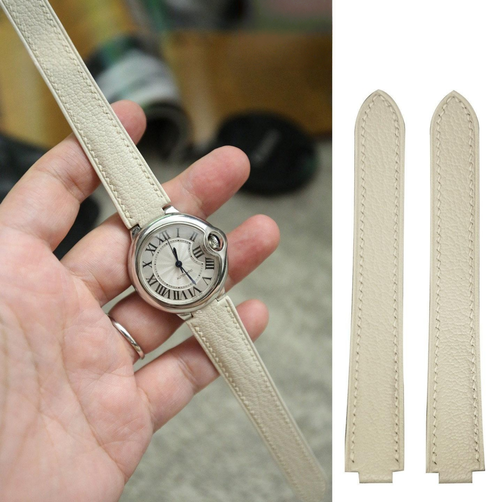 Chevre Leather Strap for Cartier Ballon Bleu
