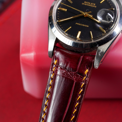 Alligator Leather Strap for Rolex Oyster Perpetual