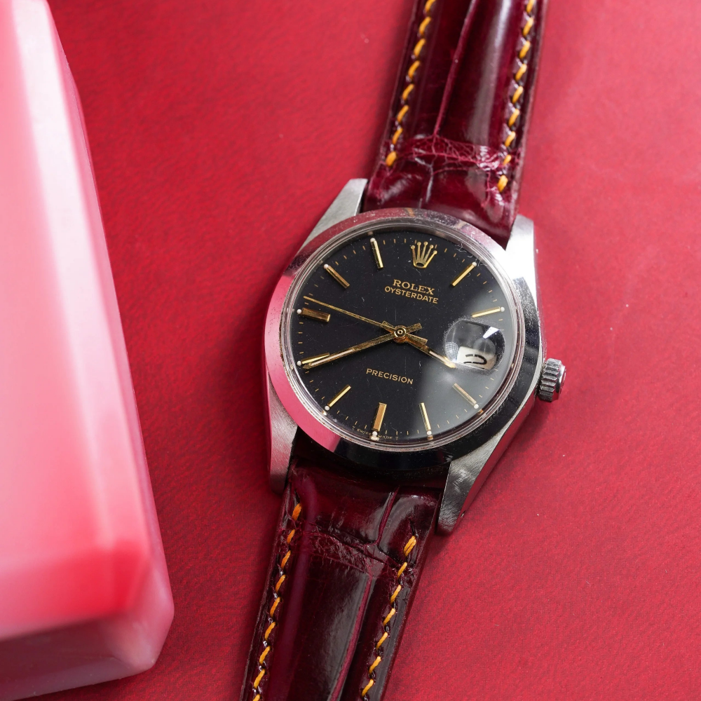 Alligator Leather Strap for Rolex Oyster Perpetual
