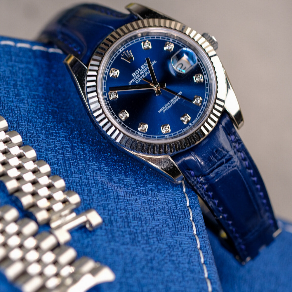 Alligator Leather Strap for Rolex Datejust