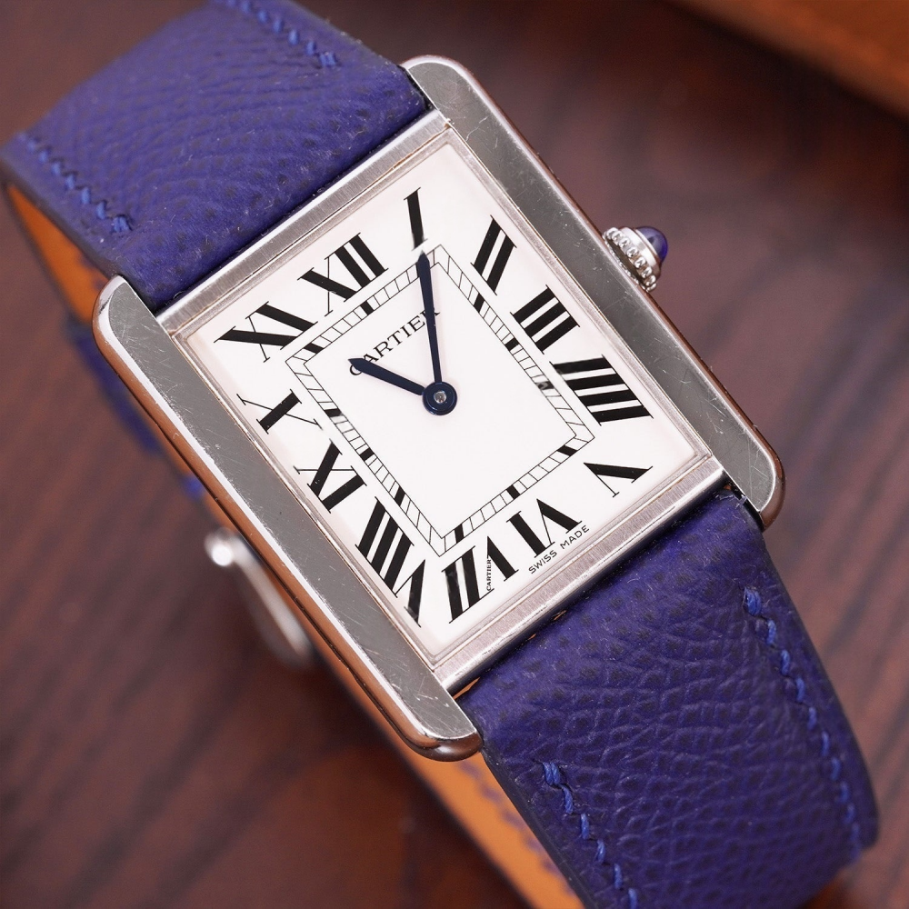 Epsom Leather Strap for Cartier Tank