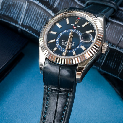 Alligator Leather Strap for Rolex Sky-Dweller