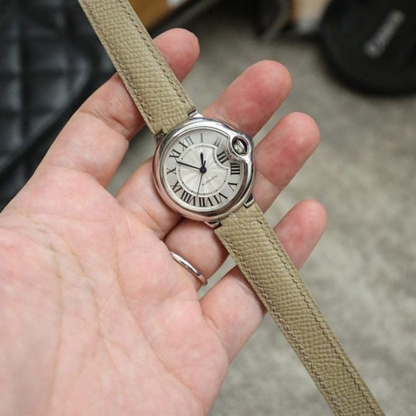 Epsom Leather Strap for Cartier Ballon Bleu