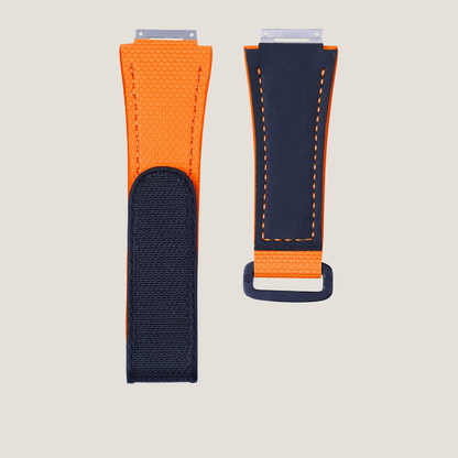 Custom Velcro Watch Strap for Richard Mille - FKM Rubber Sailcloth Pattern