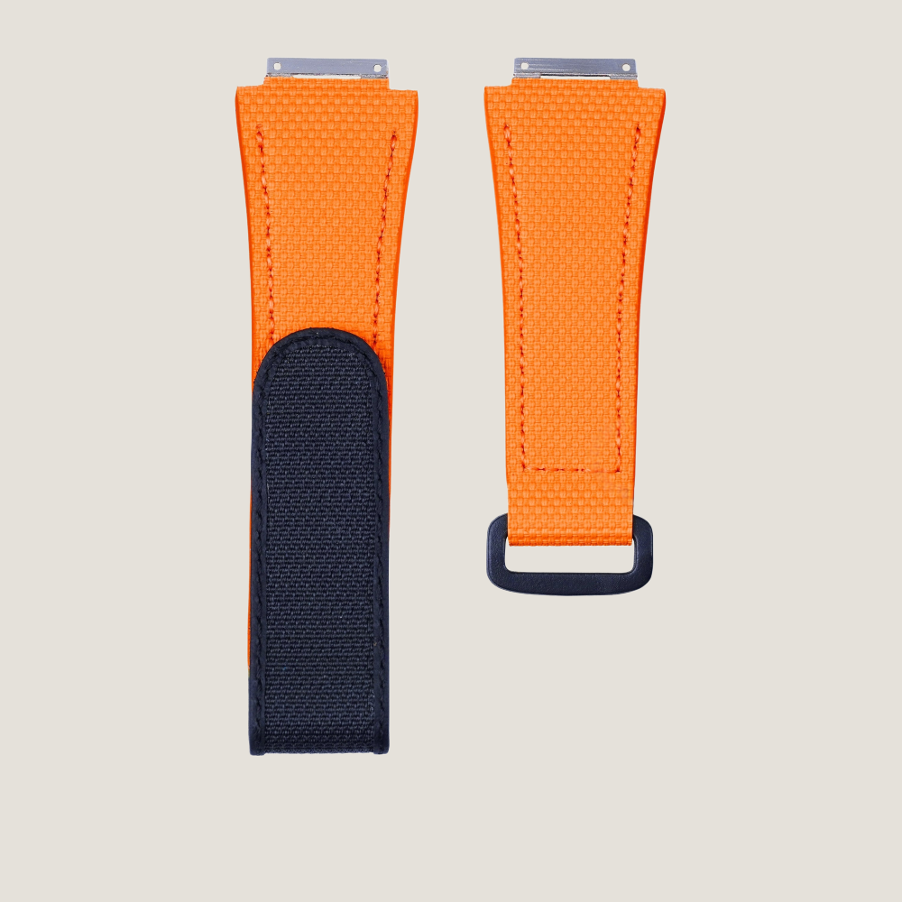 Custom Velcro Watch Strap for Richard Mille - FKM Rubber Sailcloth Pattern