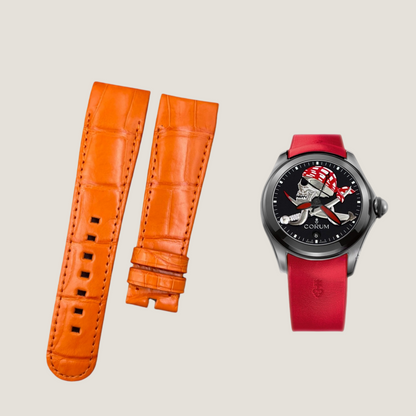 Alligator Leather Strap for Corum Bubble