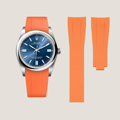 FKM Rubber Strap for Rolex Oyster Perpetual 36mm Deployant Clasp