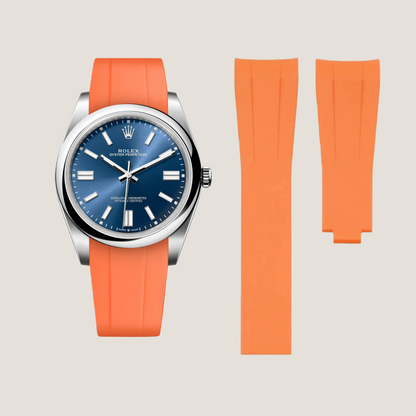 FKM Rubber Strap for Rolex Oyster Perpetual 41mm Deployant Clasp
