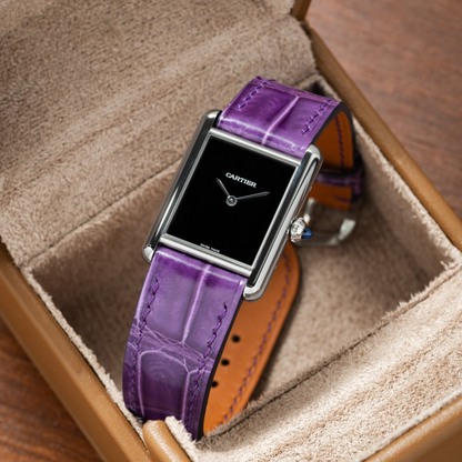 Alligator Leather Strap for Cartier Tank